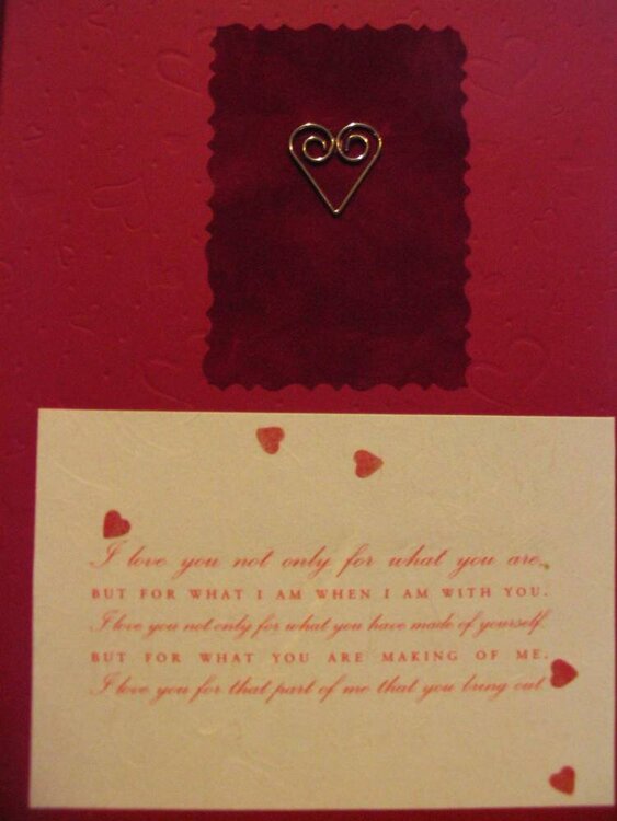 Valentine&#039;s Day Card - Inside