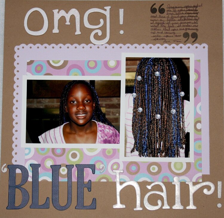 OMG! &quot;BLUE&quot; HAIR!