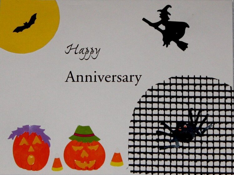 Halloween Anniversary Card