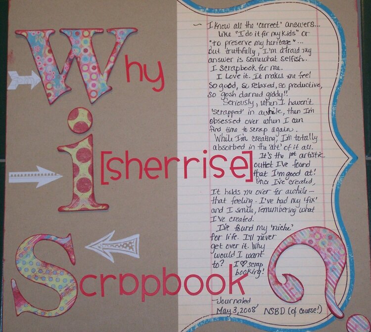 Why I scrapbook