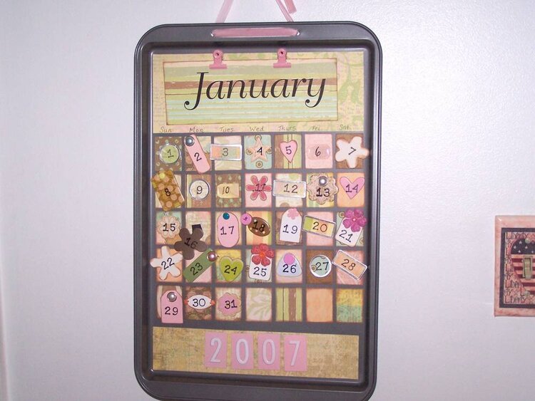 Cookie Sheet Calendar