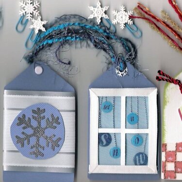 Winter tags and altered clips
