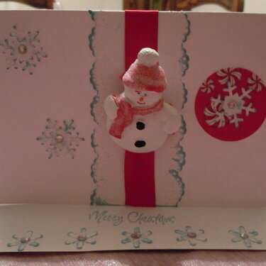 Snowman Pin Easel Card