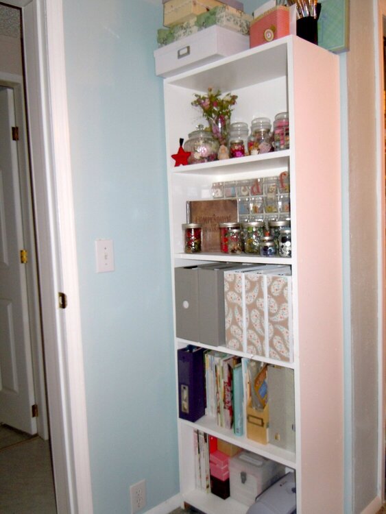 Shelves after organization