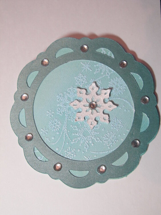 Snow Flurries 3x3 Card