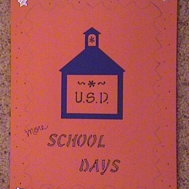5. More School Days Title Page