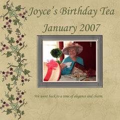 Aunt Joyce's Tea Party