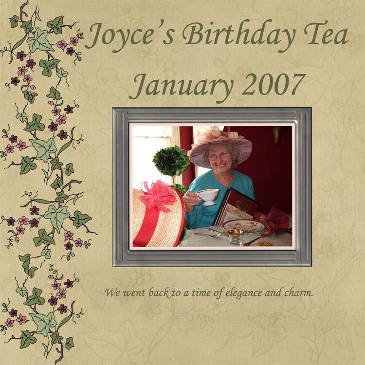 Aunt Joyce&#039;s Tea Party