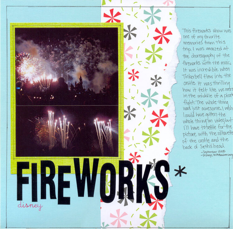 fireworks {disney}