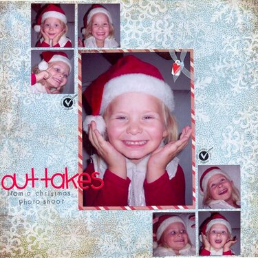 outtakes from a Christmas photo shoot