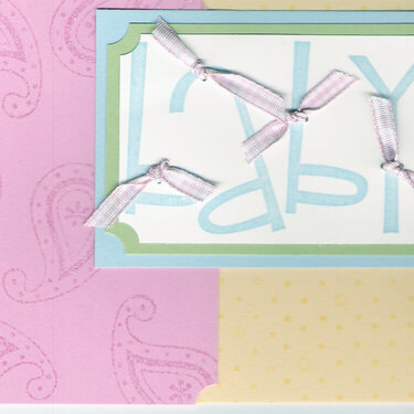 Baby Card - Polka Dots &amp; Paisley
