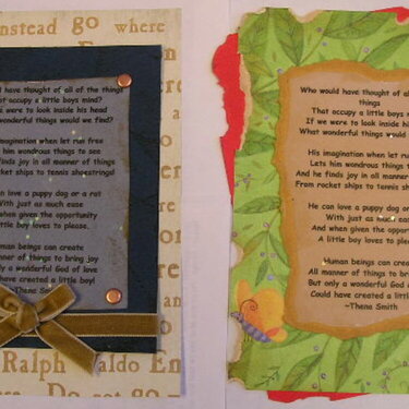 KarenR - Handmade Boy Swap Poems