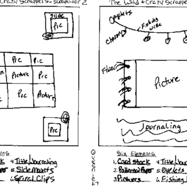 Scrapvivor Week 1 sketches