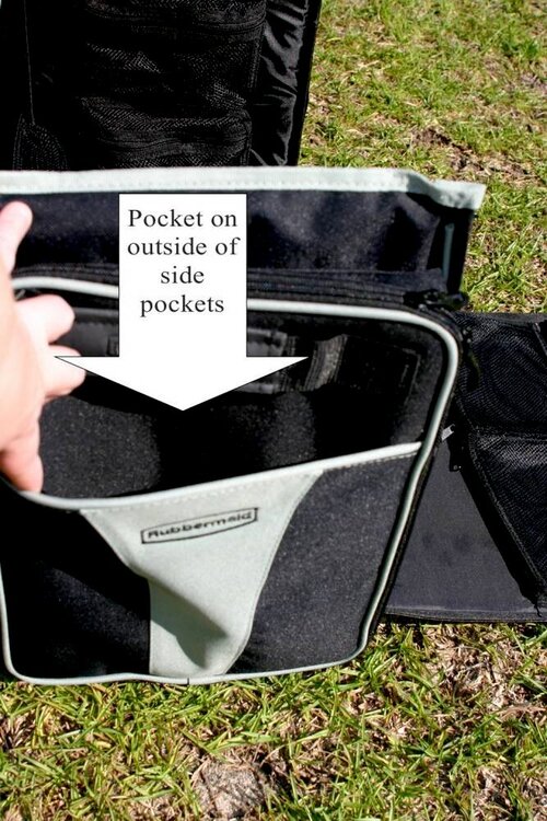 Out side of side pocket