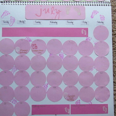 Baby&#039;s 1st year Calendar