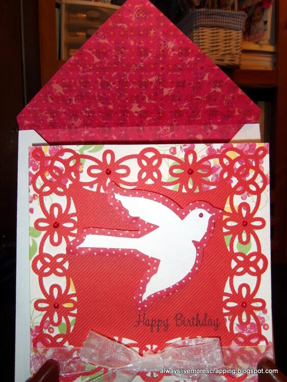 Flying Bird Birthday Card