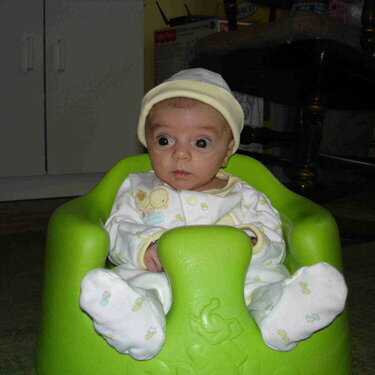 Sienna Sitting in Her Bumbo