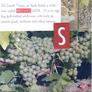 S for Seyval Wine