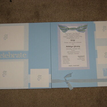 Baby shower layout