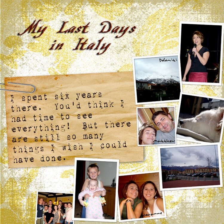 Last Days in Italy