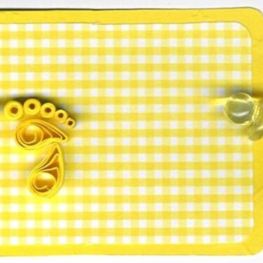 Quilled Baby Tag