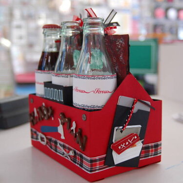 Altered Coke-Cola Carrier and Bottles