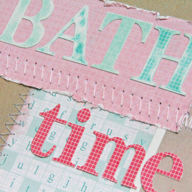 Bath Time-detail *KaiserCraft products*