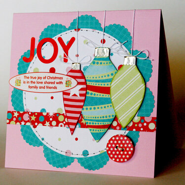 Joy- card- *KaiserCraft product*