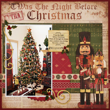 Night Before Christmas- layout- *KaiserCraft products*