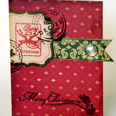 Merry Christmas- card- *KaiserCraft products*
