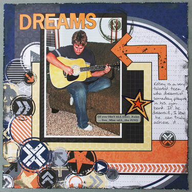 Dreams- 12x12 layout- *KaiserCraft products*