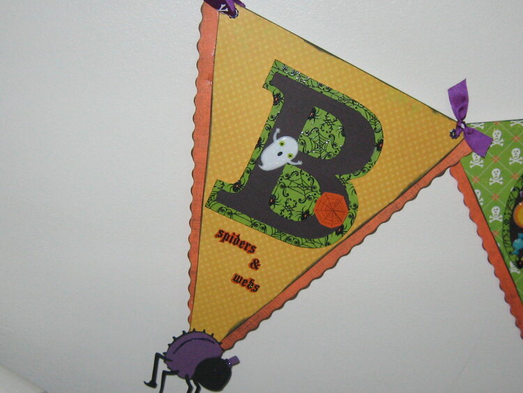 boo banner close up
