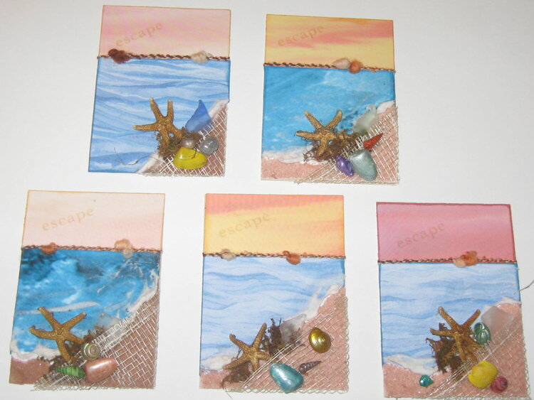 Ocean Theme ATC swap, Starfish