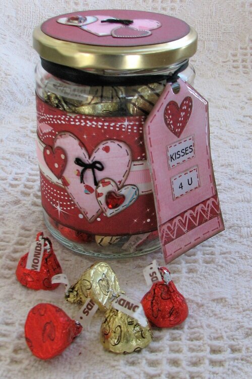Altered Valentine Jar