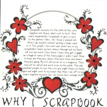 why I scrapbook