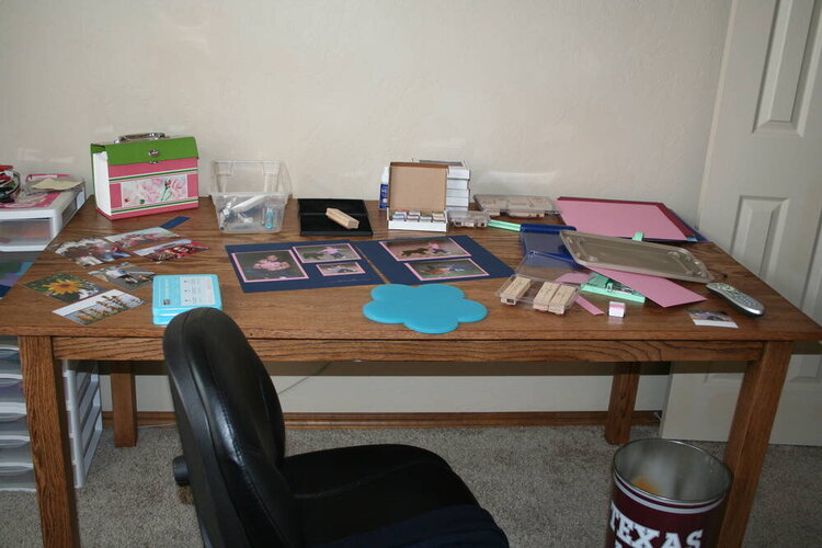 Scrapbooking Table DH Made -- In Use!