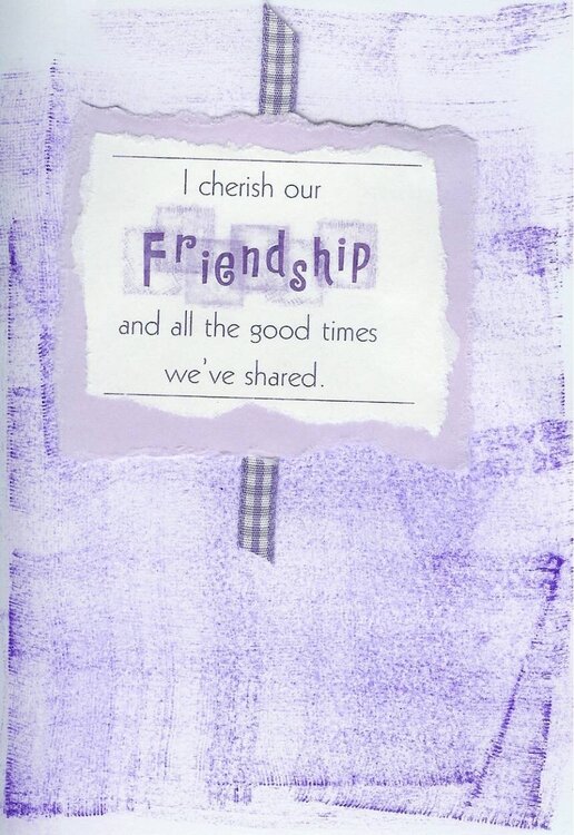 inside of friendship card