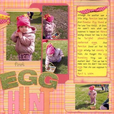 Annika&#039;s first Egg Hunt
