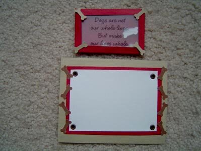 Dog journal box and quote