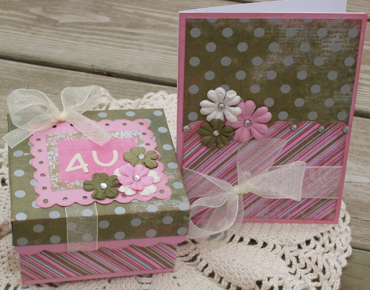 Card and gift box set
