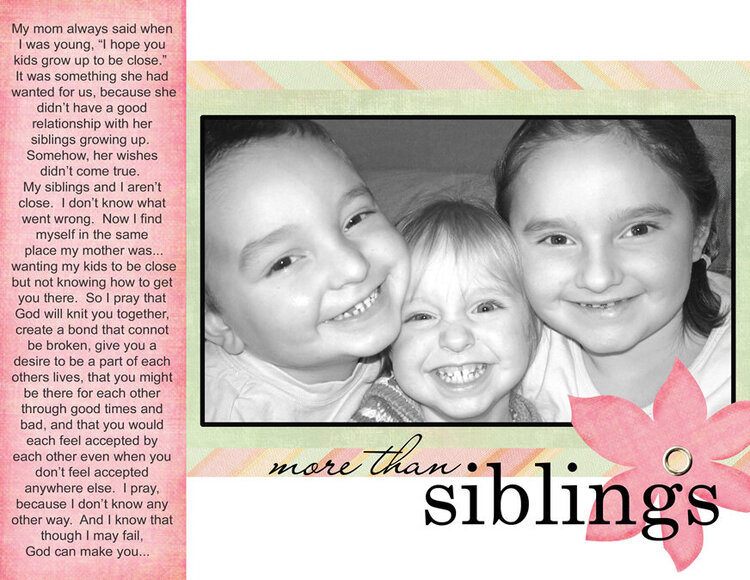 More Than Siblings