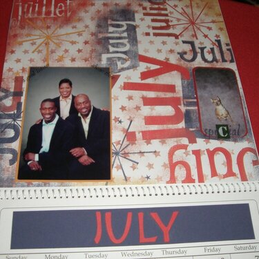 July Calendar - Moore Family