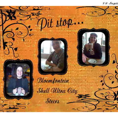 Pit stop Bloemfontein