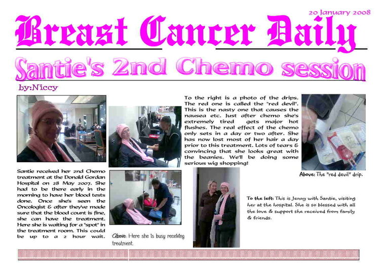 Santie&#039;s 2nd Chemo session