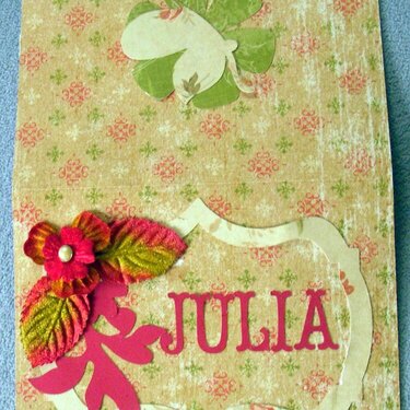 Front of Julia Card