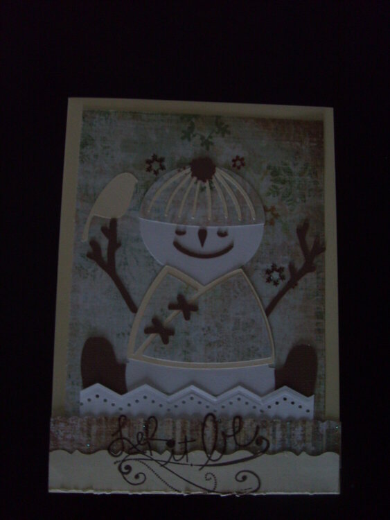 Snowman card