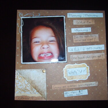 2008 Album - Em&#039;s first lost tooth