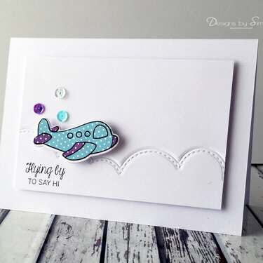 Aeroplane Hello Card