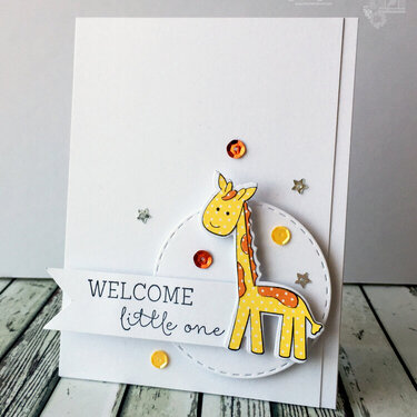 Baby Giraffe Card