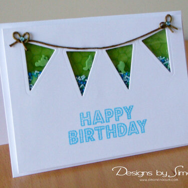 Birthday Banner Sprinkles Card